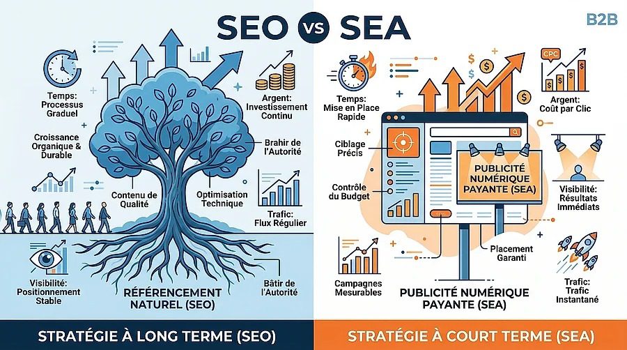 SEO ou SEA : guide pratique 2026 pour choisir la bonne stratégie d'acquisition 3