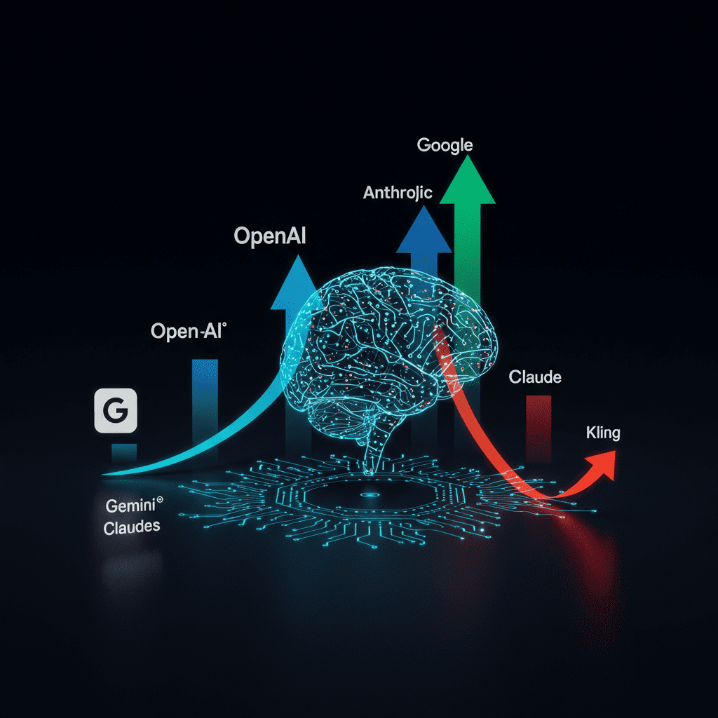 Tableau comparatif de la croissance d'Anthropic face à OpenAI Google et Zoom