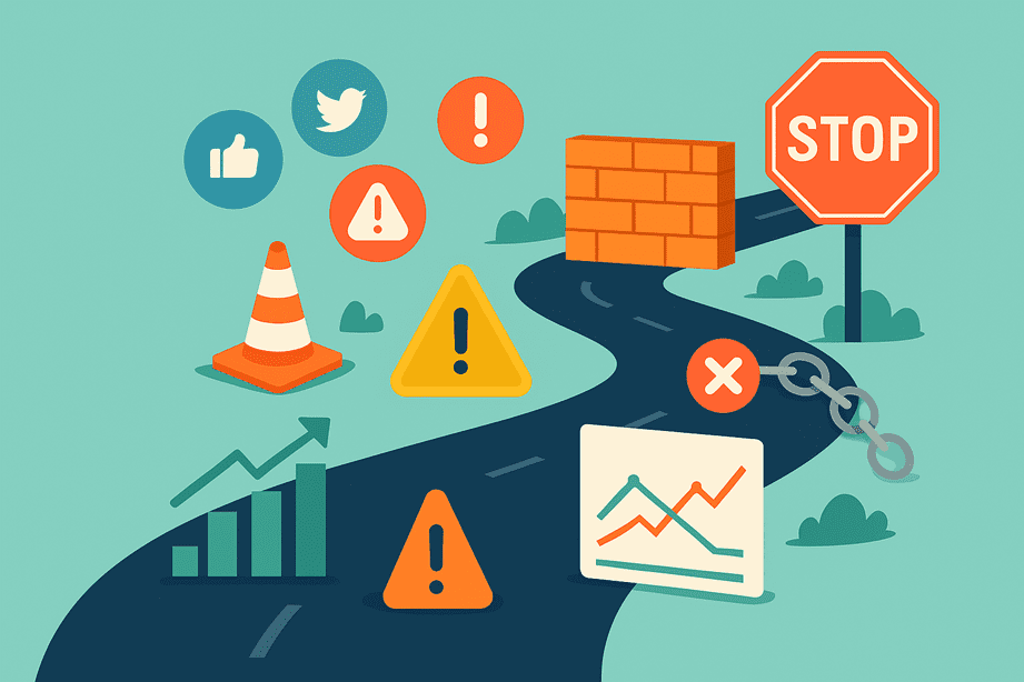 Entrepreneur analysant les erreurs à éviter dans sa stratégie digitale