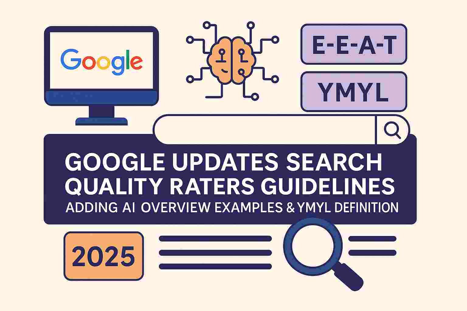document Search Quality Raters Guidelines Google ouvert sur un écran
